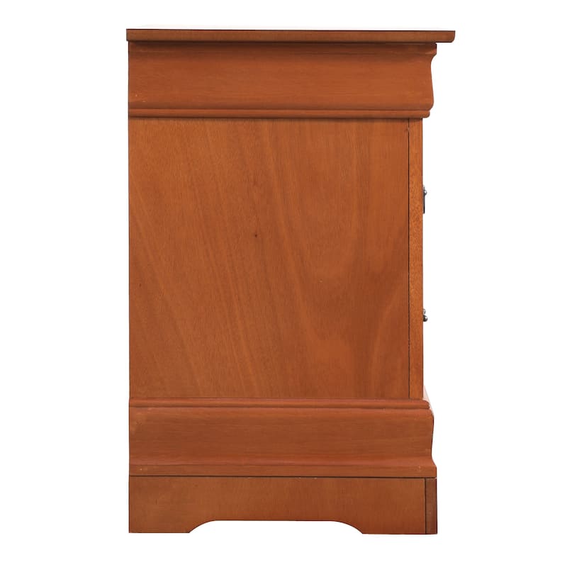 Louis Phillipe 2-drawer Wooden Nightstand