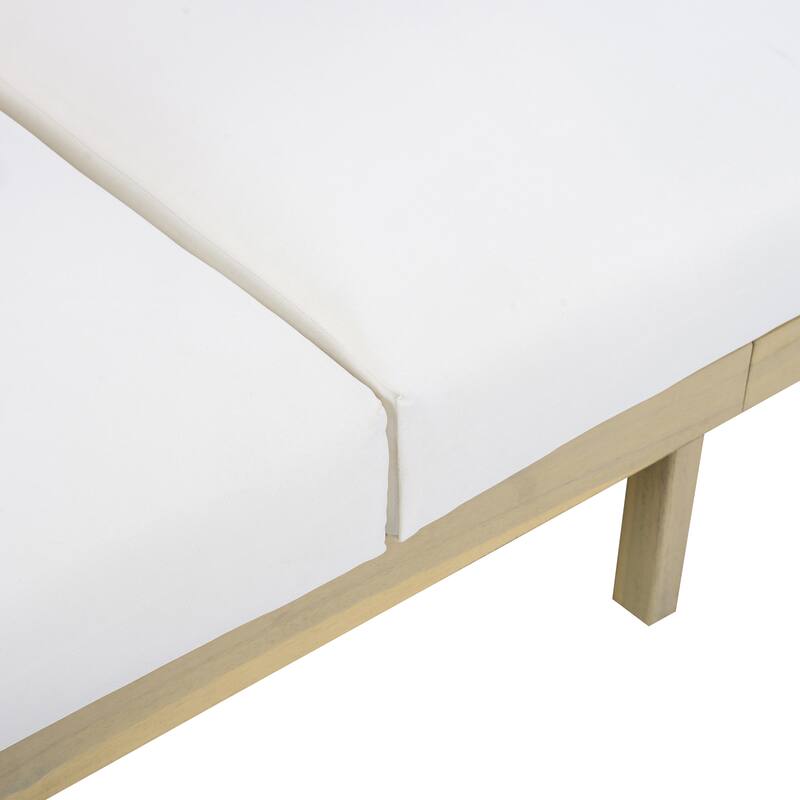 Christopher Knight Home - Modern 5-Piece Outdoor Acacia Wood and Wicker Conversation Set with Removable Cushions & Coffee Table