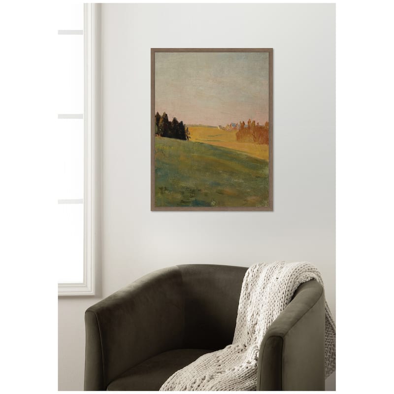 Kate and Laurel Evening 1910 Jan Ciaglinski Vertical by Nostalgia Prints Framed Canvas Wall Art Print