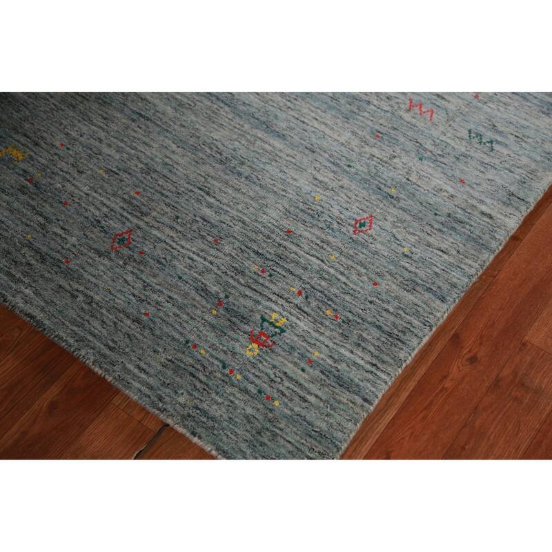 Hand Knotted Oriental 100% Wool Carpet Tribal Tribal Multi-Colored Gabbeh Area Rug - 7' 10'' X 5' 3''