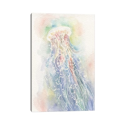 iCanvas "Jellyfish Watercolor" by Stephanie Corfee Canvas Print