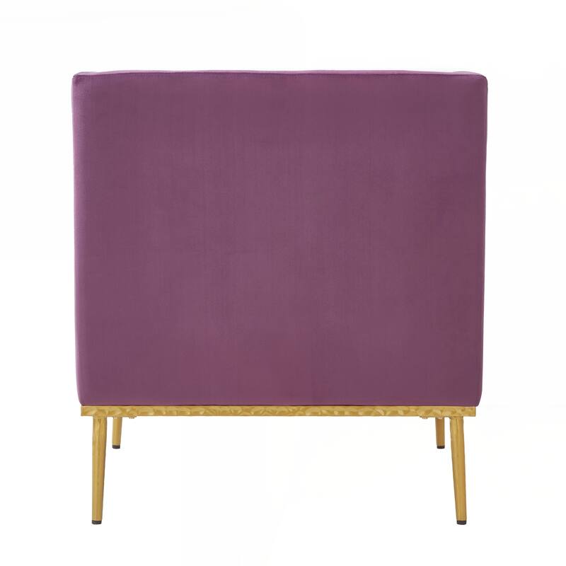 Modern Armchair Velvet Accent Chair Reading Chair Single Sofa Chair for Living Room