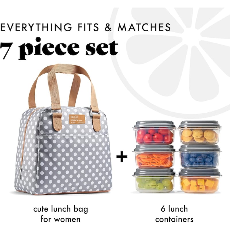 Fit & Fresh 7607FFST2513 Grey Dot Minneola Bag