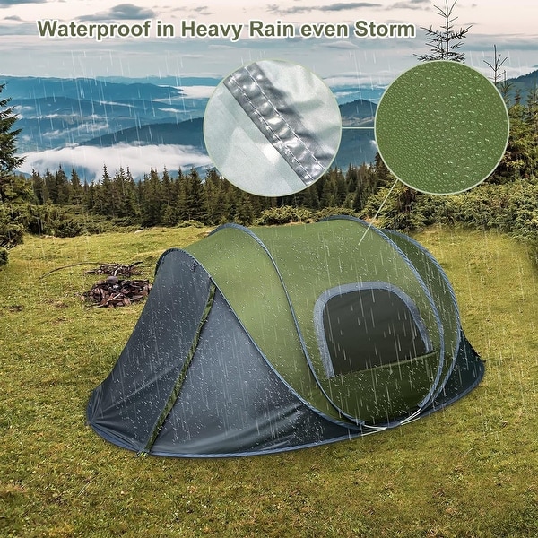Pop-up Camping Tent，2 Person Tent Waterproof Instant Easy Setup