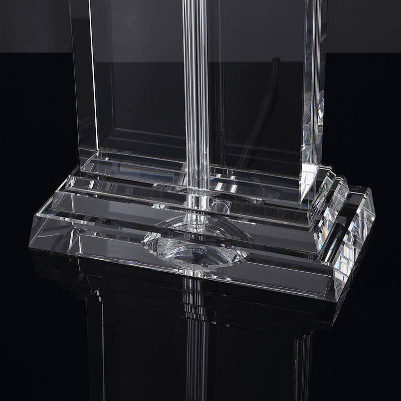 SAFAVIEH Couture Lighting Hildburga 24-inch Crystal Table Lamp - 14 In W x 10 In D x 24 In H - 14Wx10Dx24H