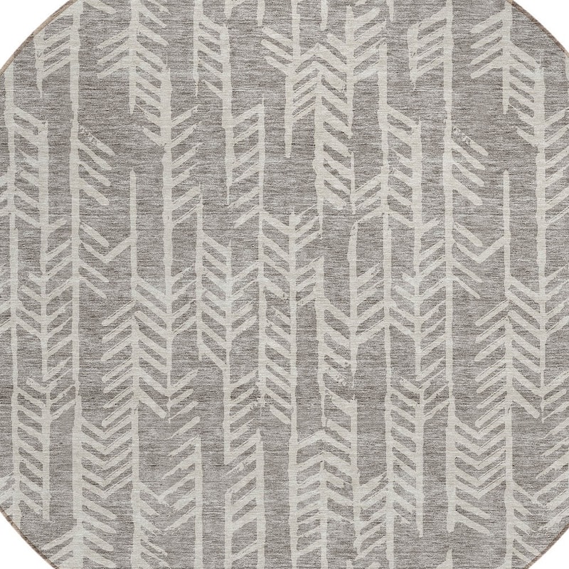 HomeRoots Tribal Transitional Rectangle Outdoor Rug