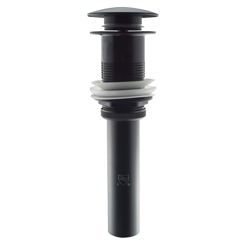 Fine Fixtures Pop-Up Bathroom Sink Drain - Without Overflow - Black