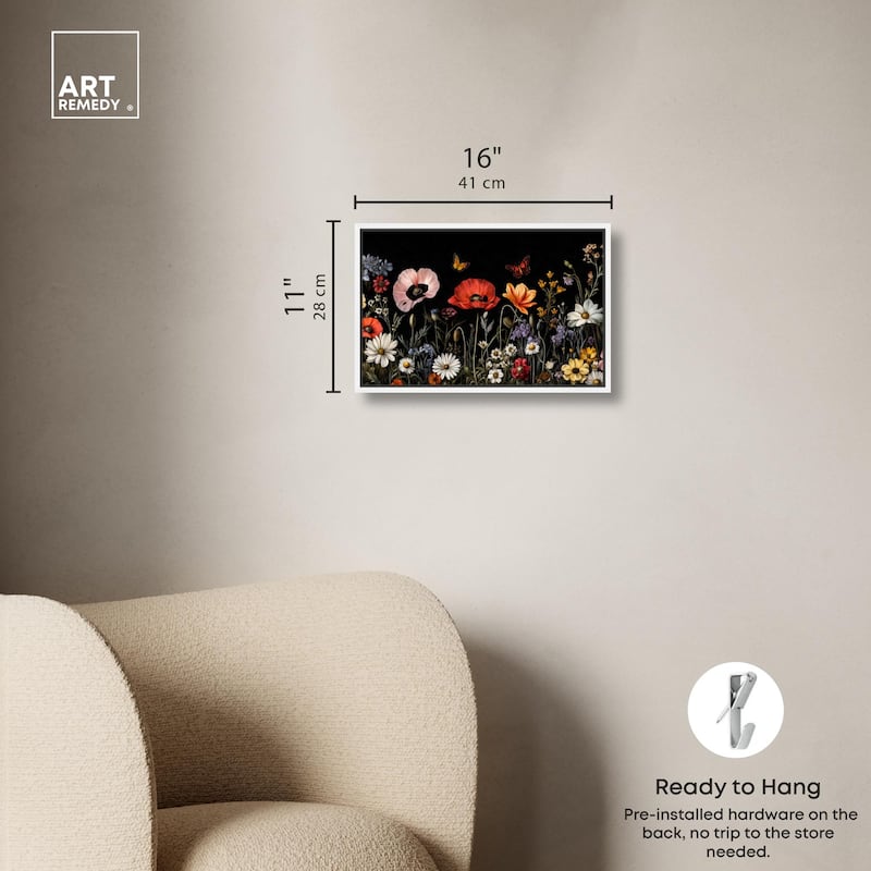 Wildflower Panorama Canvas by Art Remedy