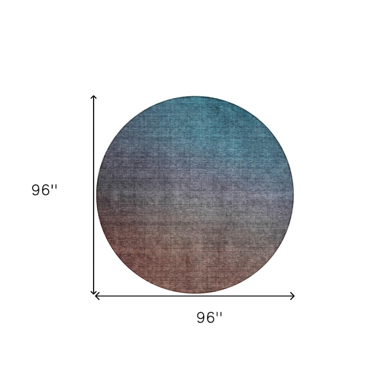 HomeRoots Ombre Transitional Rectangle Outdoor Rug