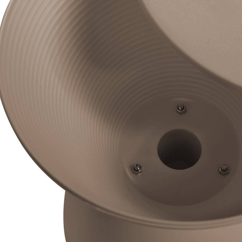 Boyd Round Side Table with Ribbed Design Base - Accent Hourglass End Table with Removable Lid for Living Room & Bedroom