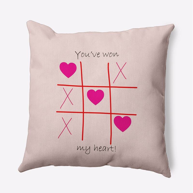 You've Won My Heart Valentines Day Decorative Throw Pillow - 26"x 26" - Pale Pink