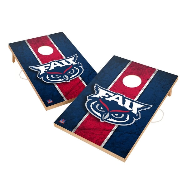 slide 2 of 5, Vintage Florida Atlantic University FAU Owls Regulation 2x4 Cornhole Set