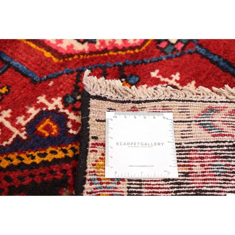 ECARPETGALLERY Hand-knotted Anatolian Vintage Black, Dark Red Wool Rug - 3'11 x 6'7