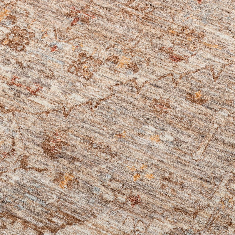 Albany Vintage Power-Loom Beige Area/Runner Rug