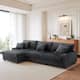 118.4"W Plush Modular Sectional Sofa with Pillows