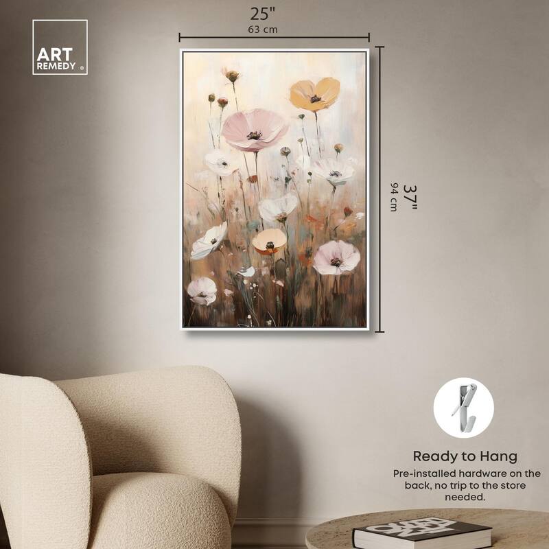Delicate Flowers in Bloom Canvas by Art Remedy