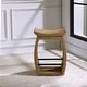 preview thumbnail 5 of 4, Uttermost Connor Modern Wood Counter Stool