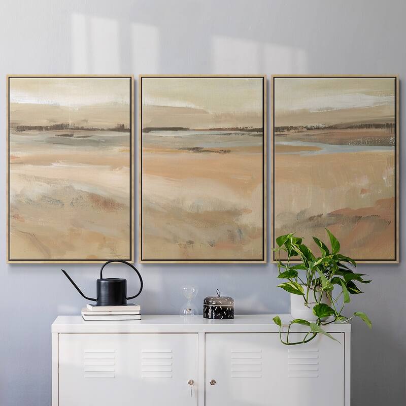 Earth Tone Landscape II - Multi Piece Framed Canvas