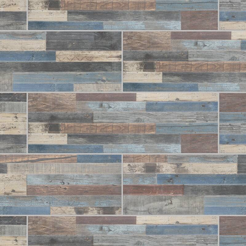 Merola Tile Coleur Tikal Mix 6-1/2" x 20-3/8" Ceramic Wall Tile