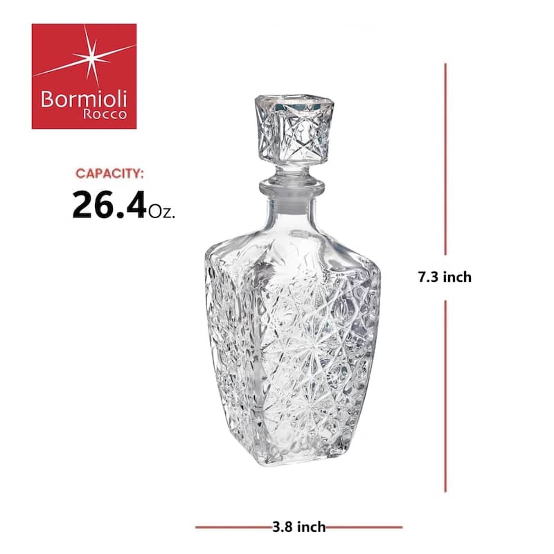 Bormioli Rocco Dedalo Decanter with Stopper - 26.4 oz.