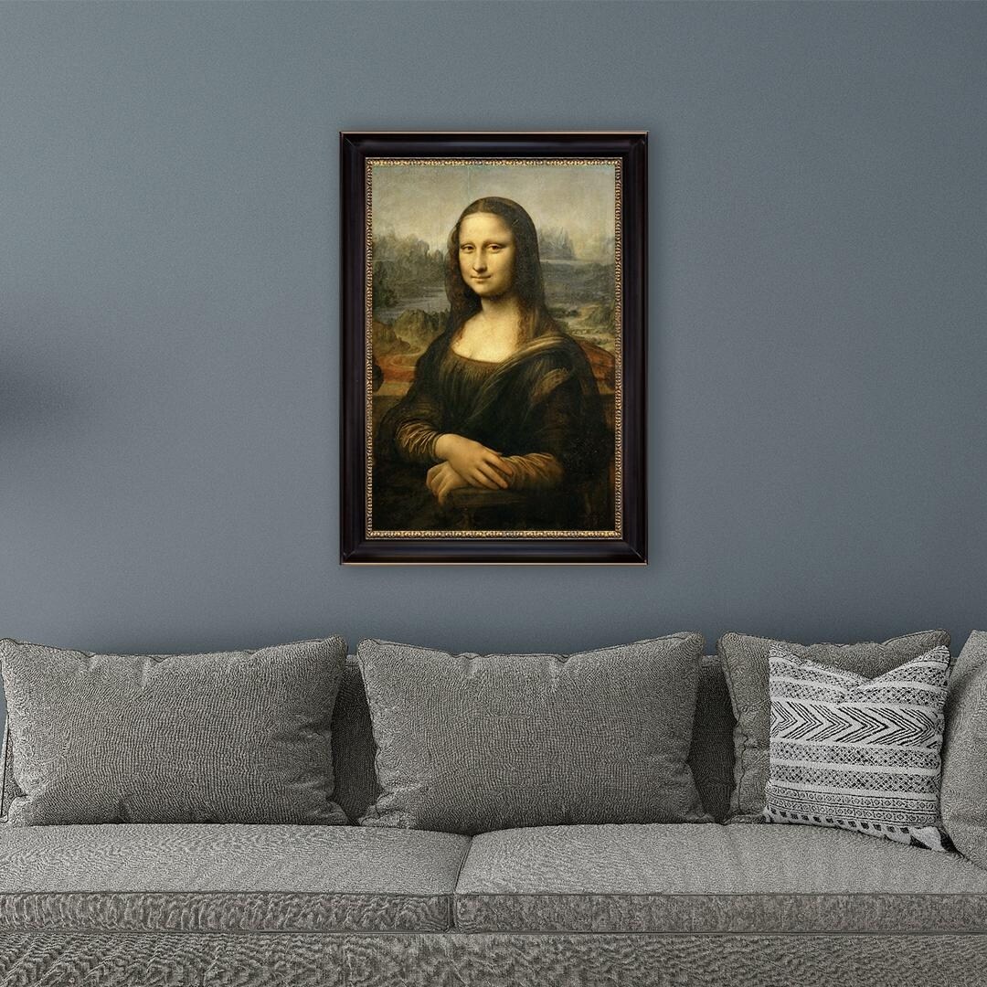 Mona Lisa by Leonardo da Vinci 1506 Black Frame Oil Print on