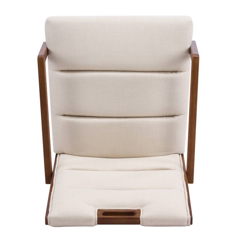 Christopher Knight Home - Modern Upholstered Rubber Wood Dining Chairs with Armrests