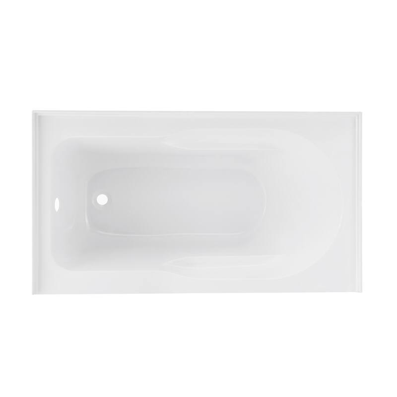 Dieppe 48'' X 32" Bathtub With Apron Left Hand Drain In White - 32x48 Left