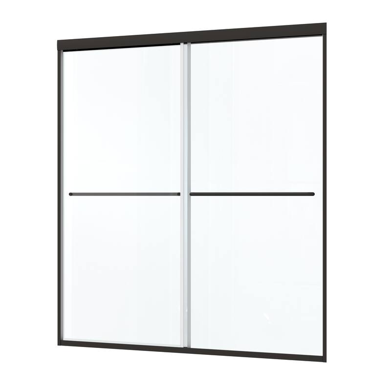 Framed Double Sliding Shower Doors with Stainless Steel Handle