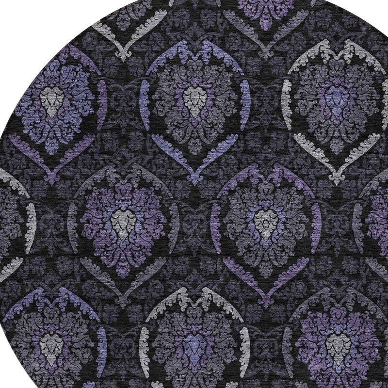 HomeRoots Medallion Transitional Rectangle Outdoor Rug