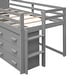 preview thumbnail 50 of 58, Versatility Twin Size Loft Bed Wooden Kids Bed with Cabinet,Three Storage Drawers,Guardrail and Shelf