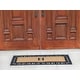 preview thumbnail 130 of 187, Non Slip Coir Low Profile Myla Monogrammed Entry Doormat, 17.7"x47.25"