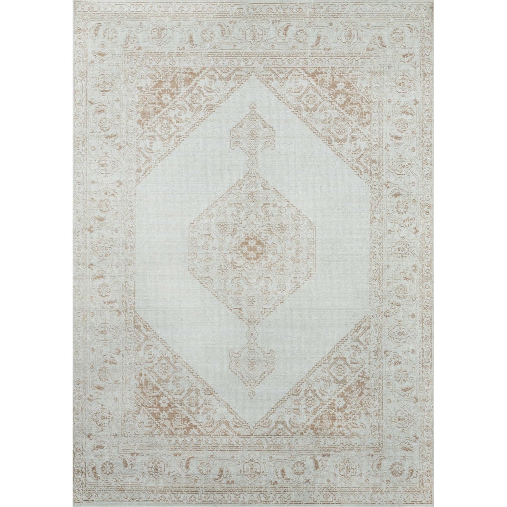 ECARPETGALLERY Machine Woven Maude Brown Area Rug