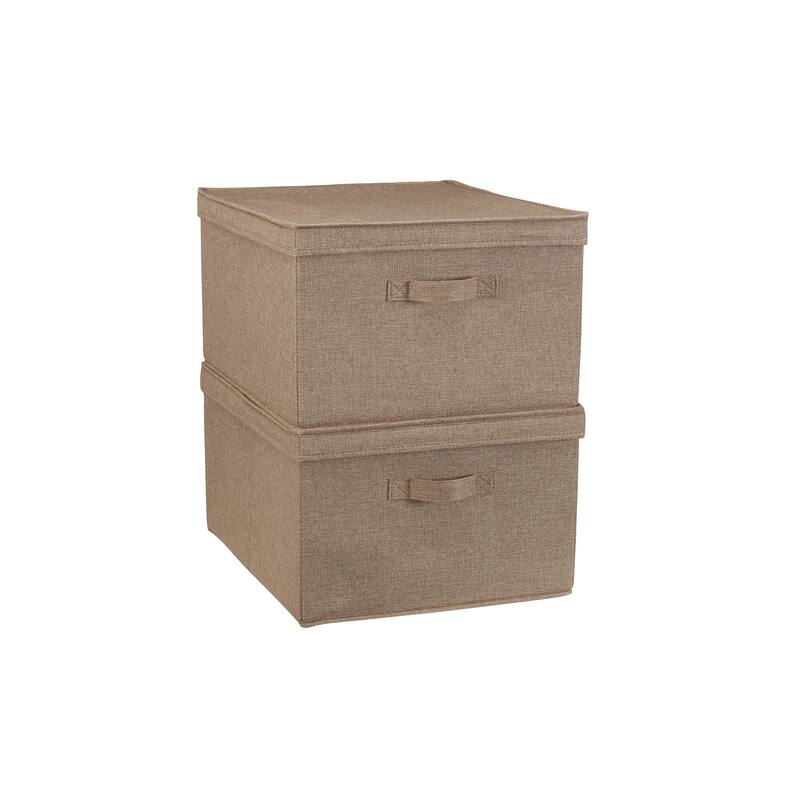 Household Essentials Fabric Storage Bins, Set of 2