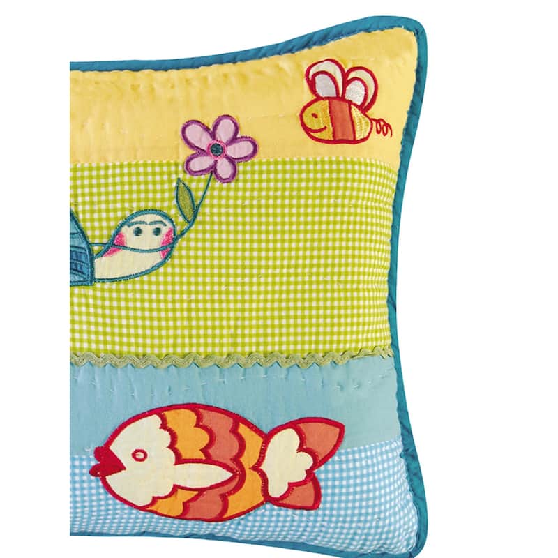 12" x 16" By the Pond Quilted Pillow