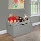 preview thumbnail 4 of 12, Badger Basket Bench Top Toy Box - 30.25" x 18" x 19" Grey