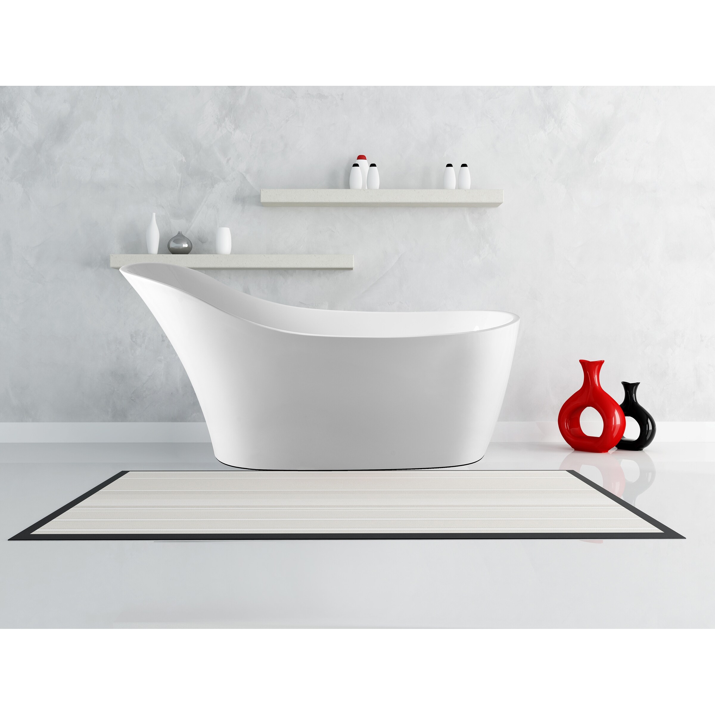 Modern Freestanding Bathtub Bt 28 67 Inch Acrylic On Sale Overstock 31310434