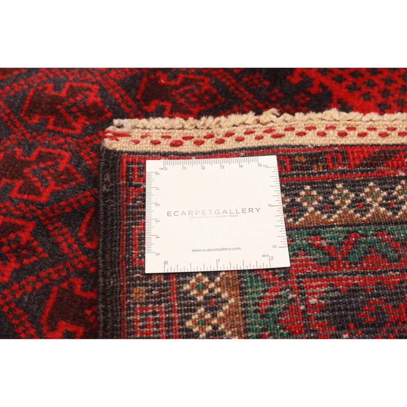 Teimani Burgundy Rug 2'11" x 5'2" - 2'11 x 5'2