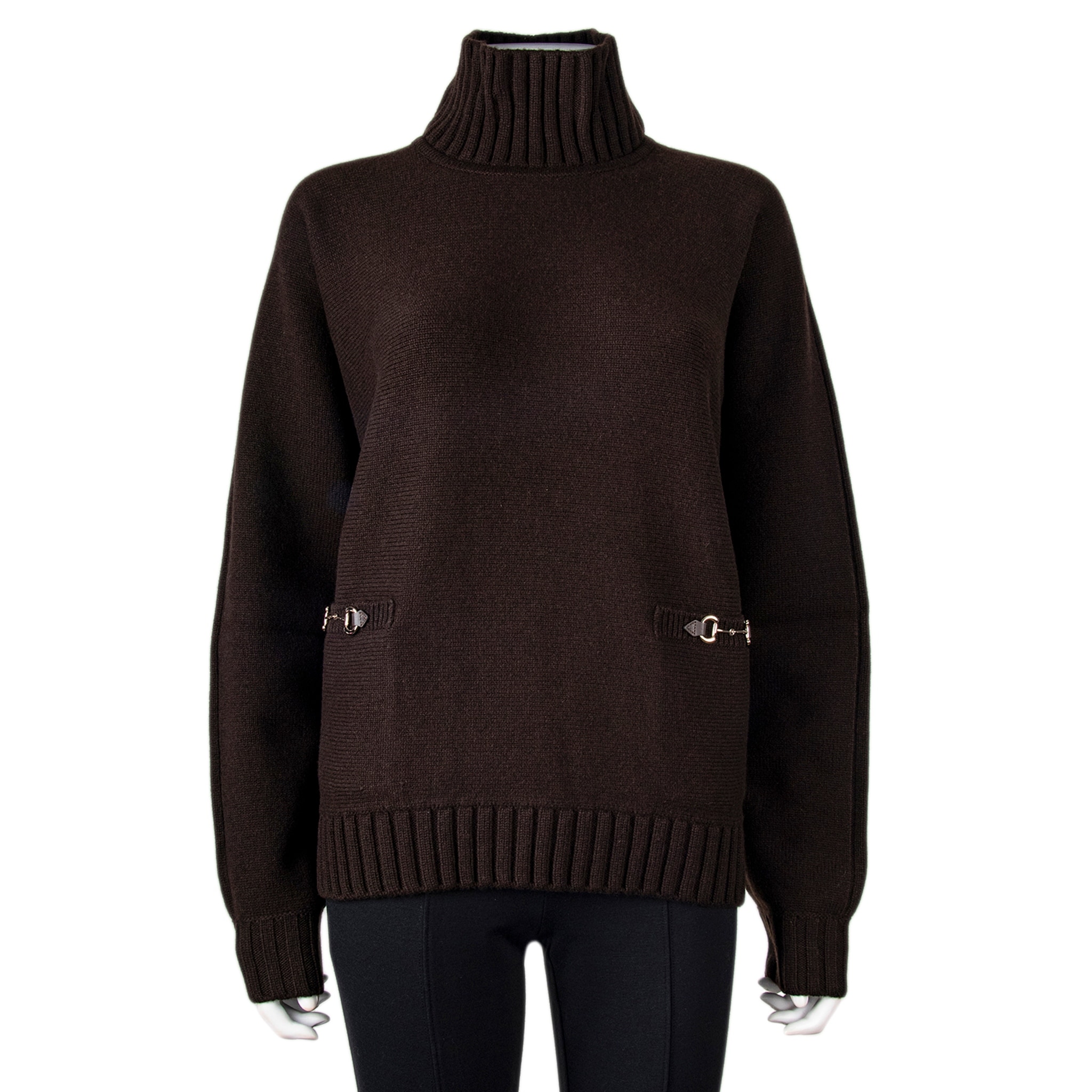 Gucci Wool Cashmere Sweater with Horsebit - Overstock - 43480473