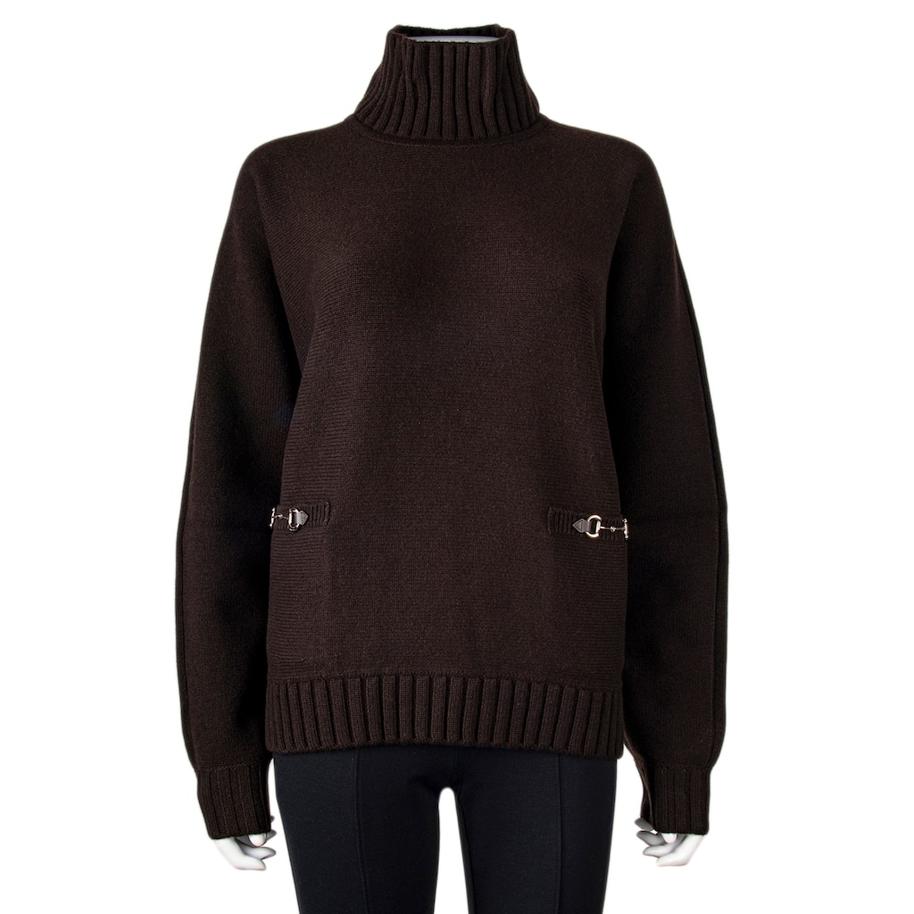 Gucci Wool Cashmere Sweater with Horsebit