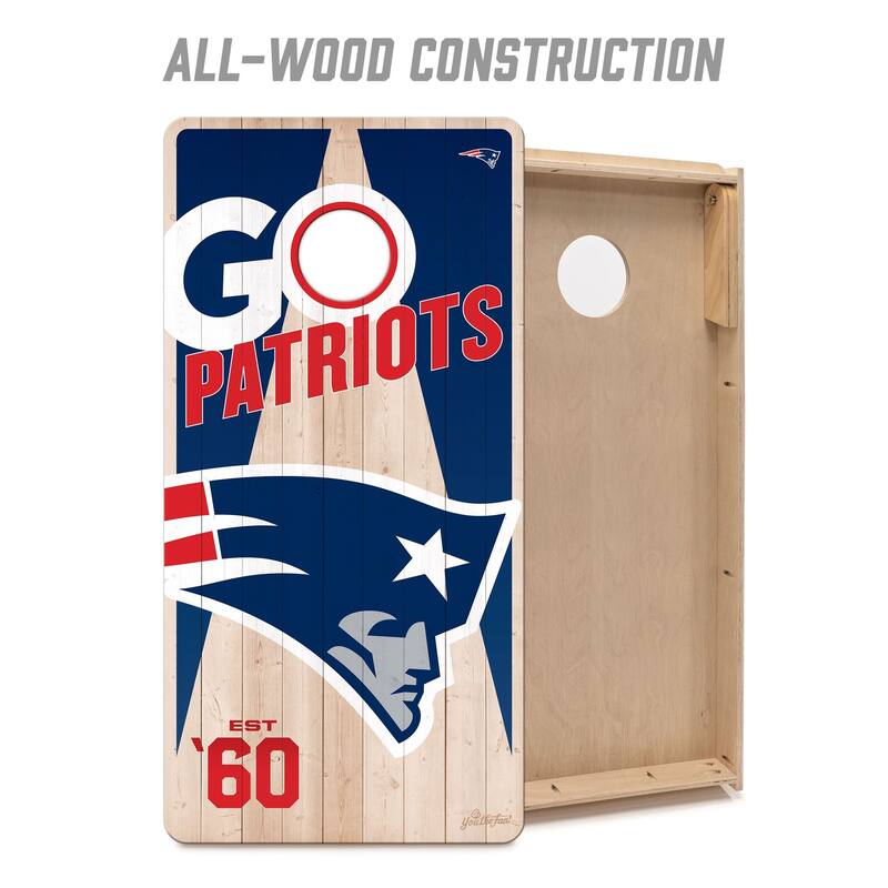New England Patriots NFL 2x4 Cornhole Board Set