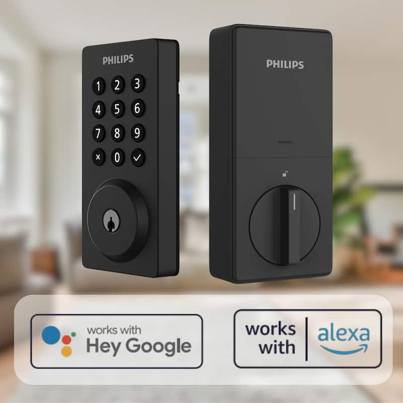 Philips Smart Wi-Fi Door Lock with Push Button Keypad and Handle Set