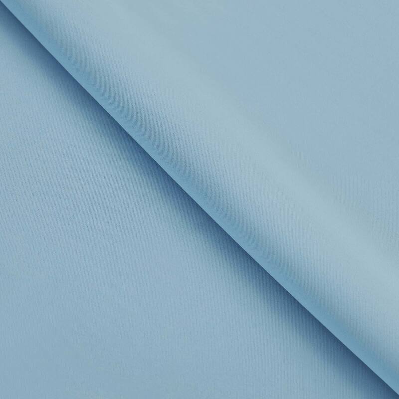 Superior Solid Machine Washable Room Darkening Blackout Curtains with Back Tabs, Set of 2