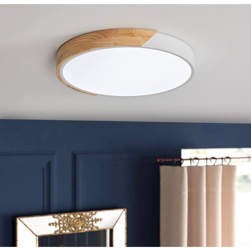 Modern Simple Circle LED Flush Mount Ceiling Light Fixture