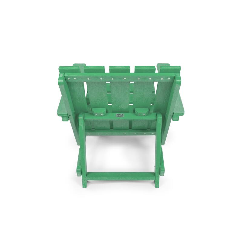 Amalfi Fully Assembled All-Weather HDPE Outdoor Folding Modern Adirondack Chair
