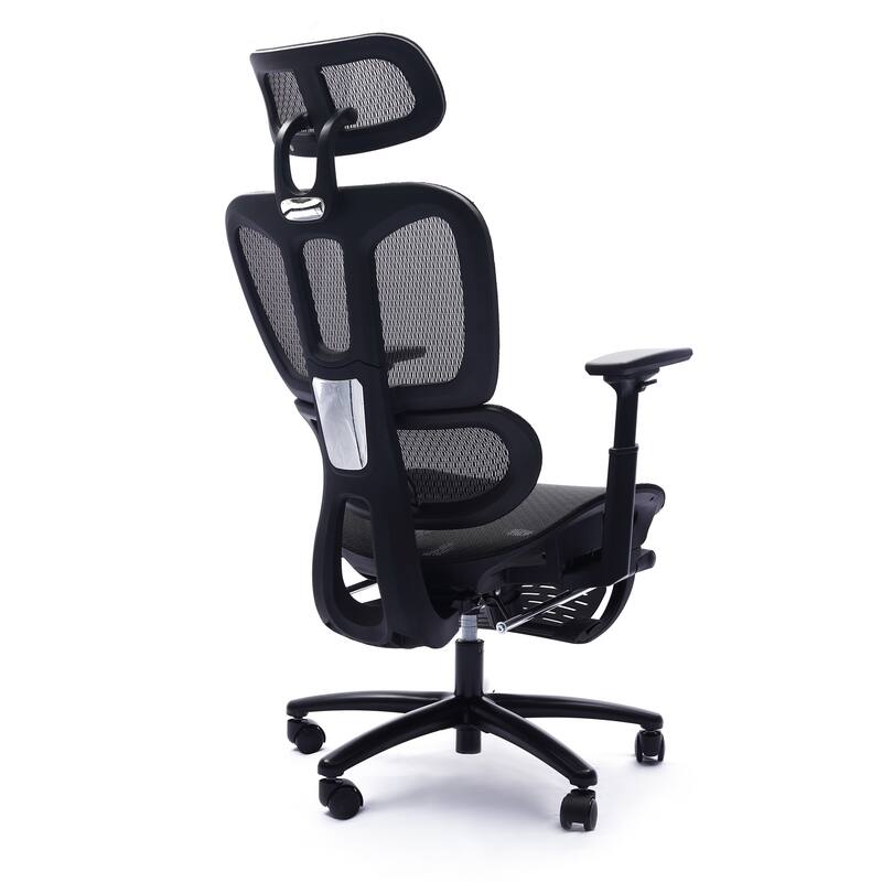 Sealy® Huxley Mesh Swivel Office Chair with Adjustable Headrest