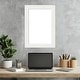preview thumbnail 13 of 36, Amanti Art Vanity White Narrow Framed Dry Erase Magnetic Board