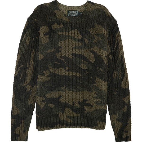 camo pullover sweater