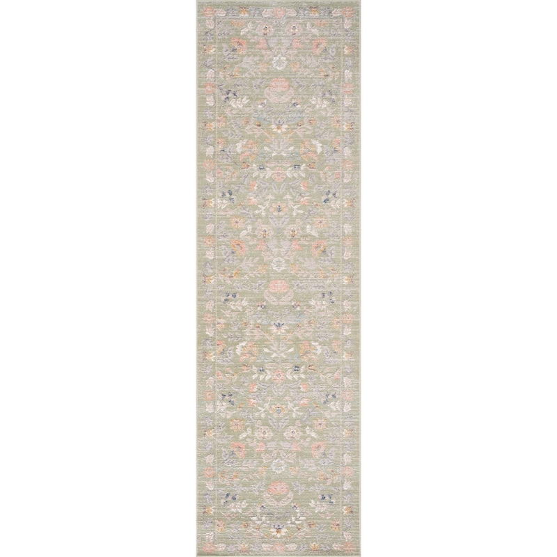 Crosswood Helen Traditional Floral Indoor Polyester Area Rug