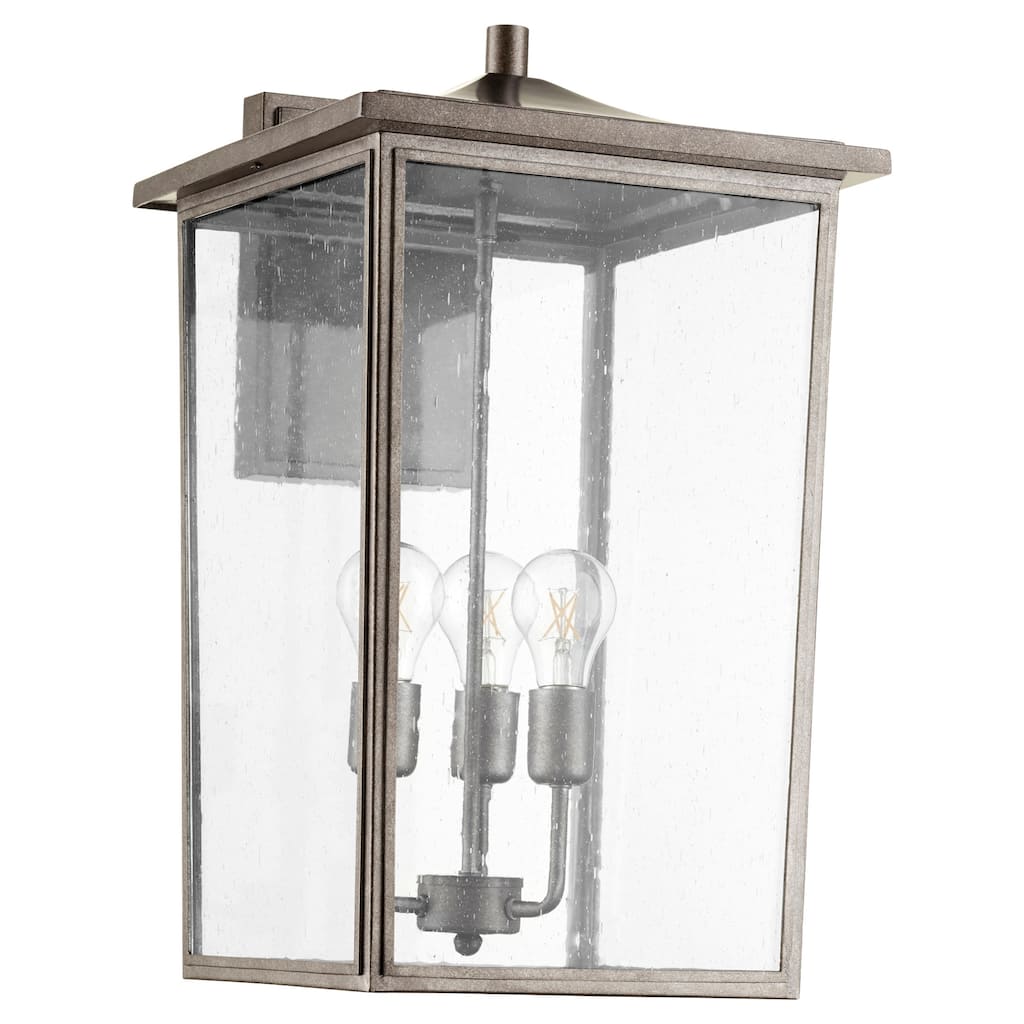 Quorum International Riverside 3 Light 22" Tall Outdoor Wall Sconce