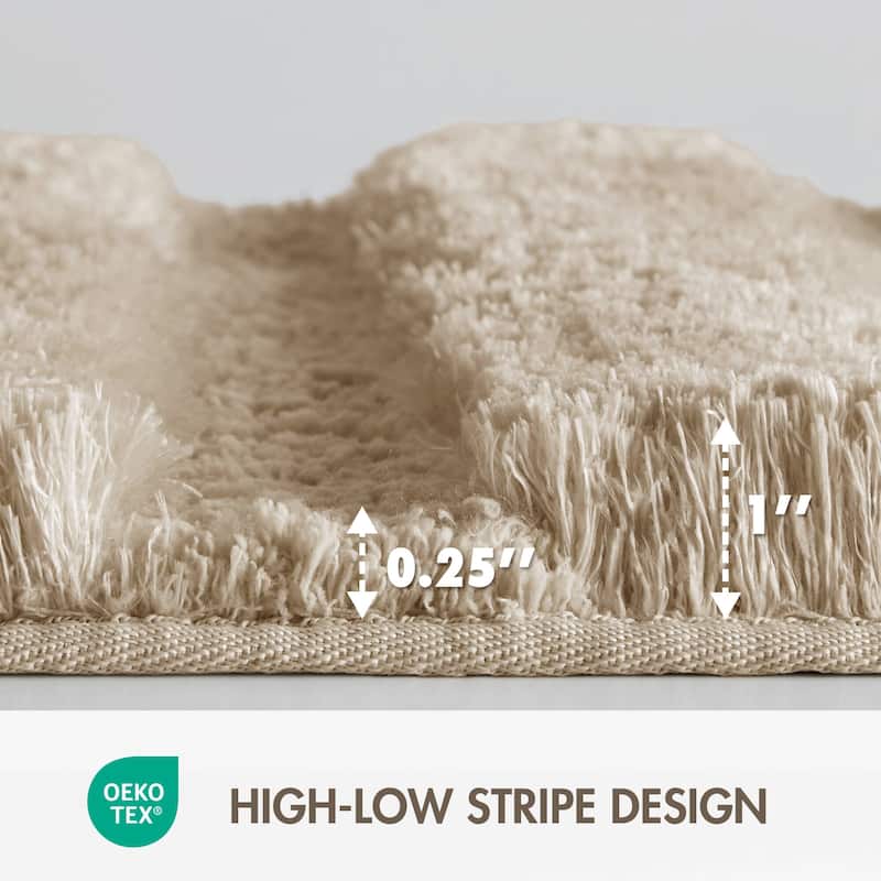 Madison Park Tufted Pearl Channel Solid Bath Rug